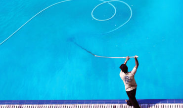Poolside cleaning services